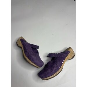 El Naturalista Lggdrasil Wood Mules N166 Purple Granola Leather EUR 37 US 6.5